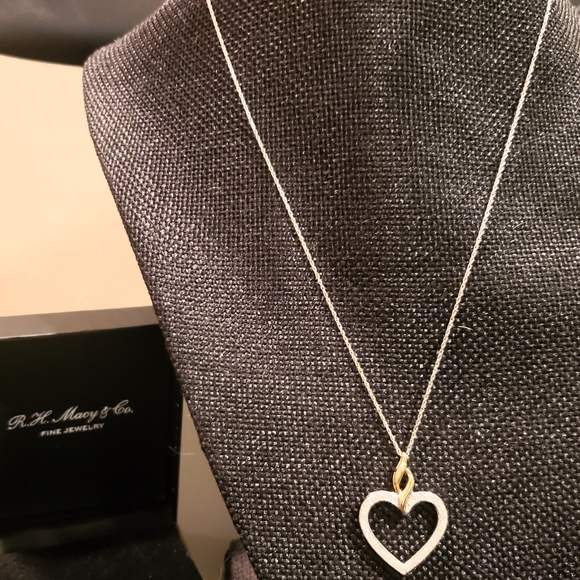 RARE AMERICAN HEART ASSOCIATION DIAMOND NECKLACE. - Picture 2 of 8